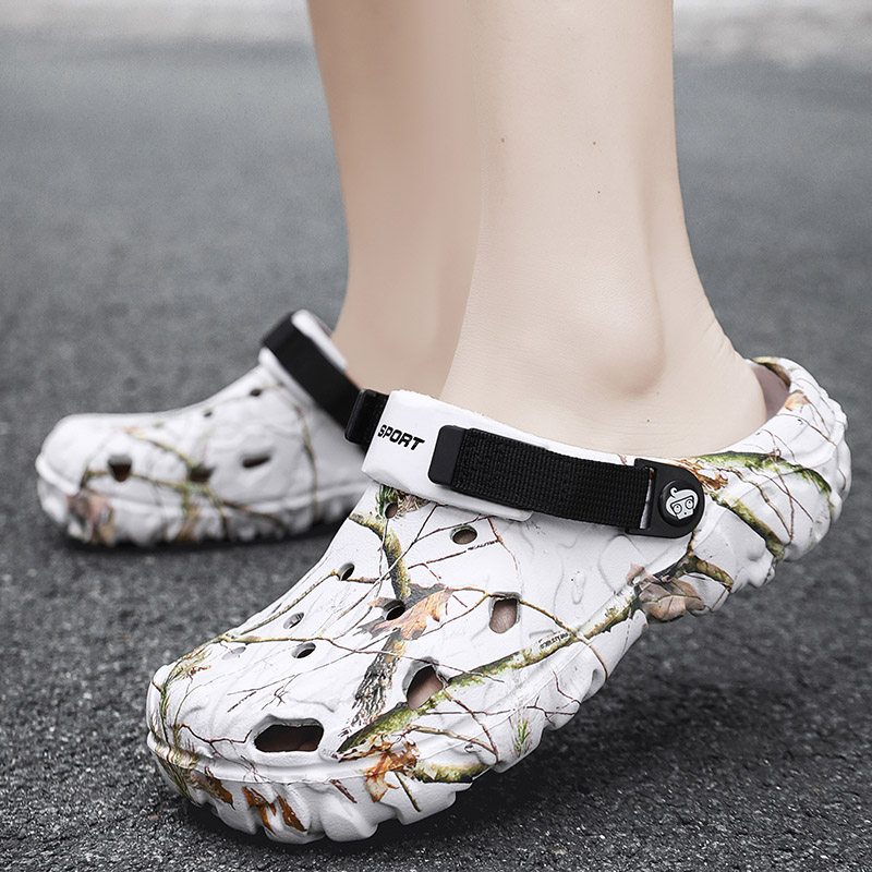 Men'S Shoes Crocs - Summer Men's and Women's Wooden Clog