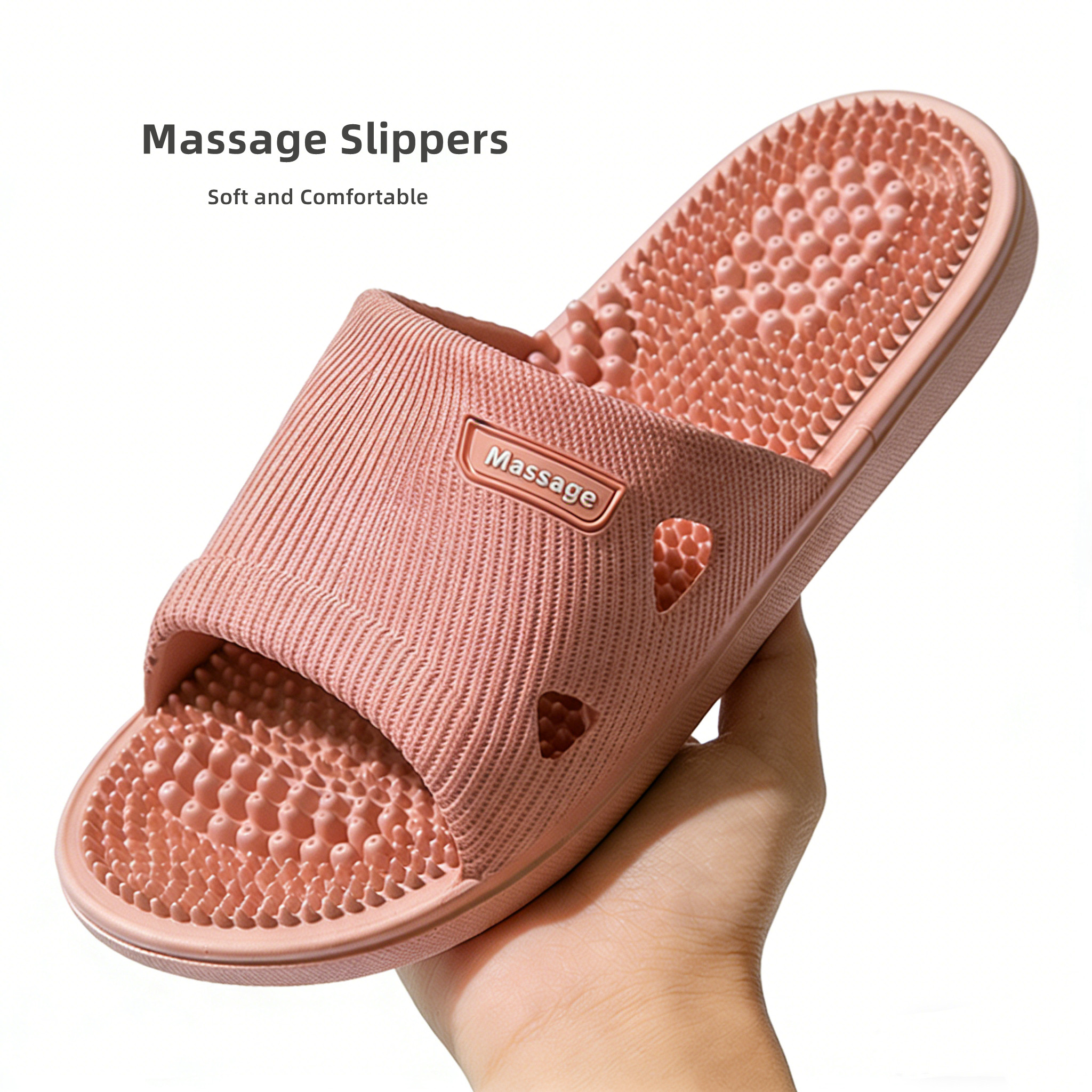 Men'S Shoes For Summer - Women Massage Slippers Men Bathroom Slipper