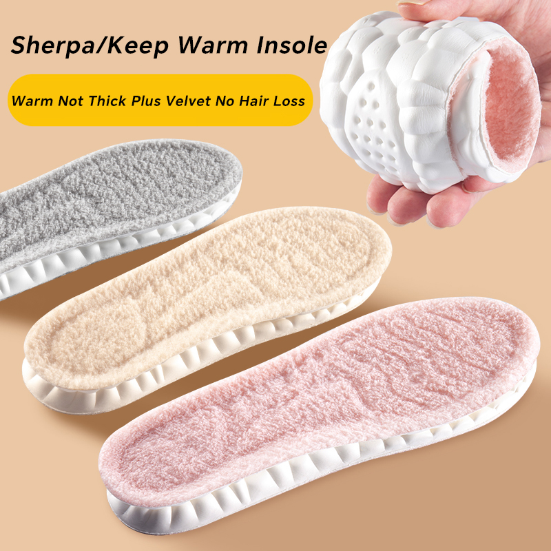 1 Pair Soft Winter Warm Plush  - Men Shoes Outlet のレビューと価格