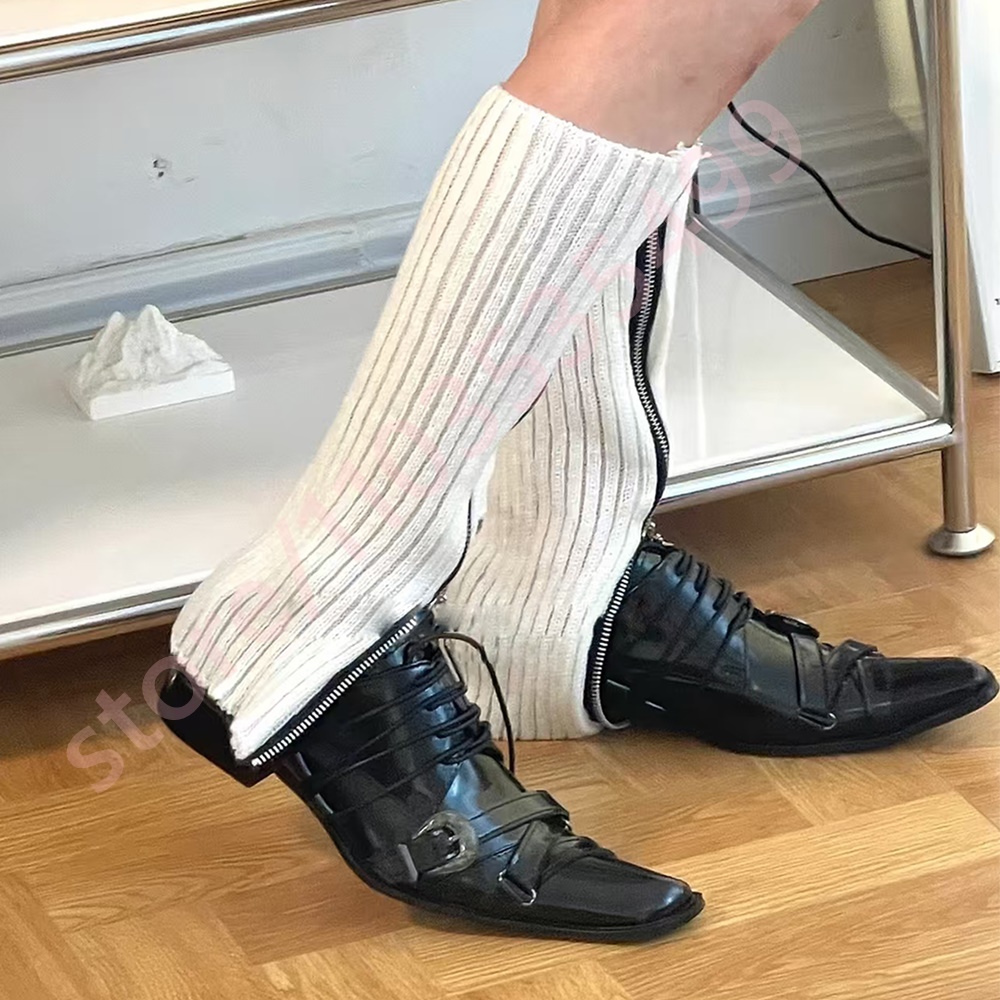 Black Pointed Toe Women's Thic - Men'S Shoes For Summer のレビューと価格