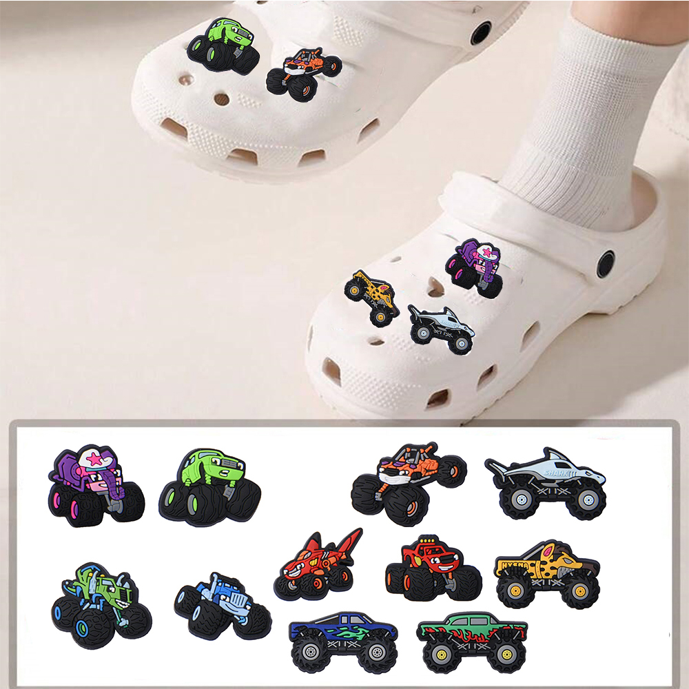 11Pcs Cars Cartoon Shoe Charms - Men'S Shoes Crocs のレビューと価格