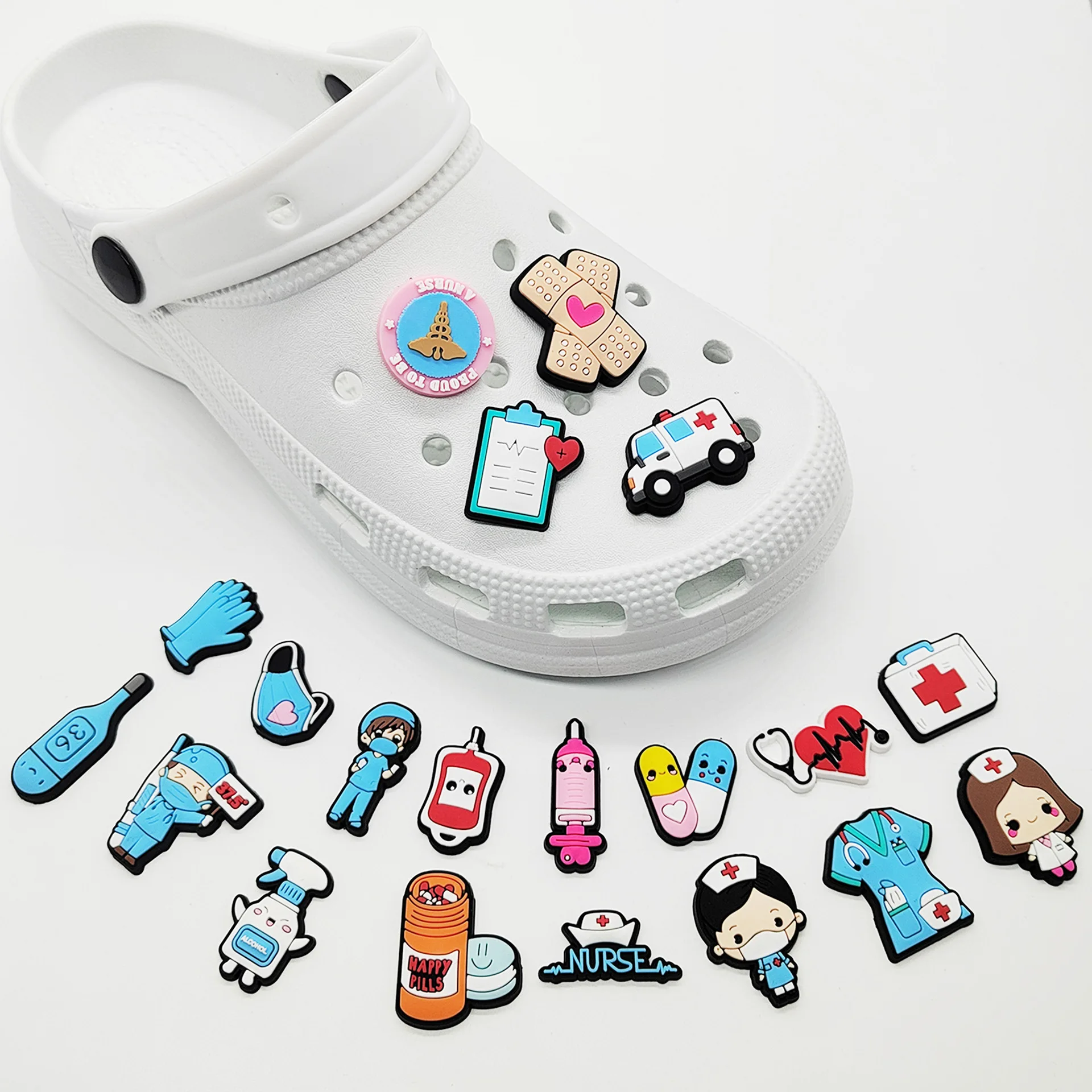 New 1pcs PVC Shoe Charms for C - Men'S Shoes Crocs のレビューと価格
