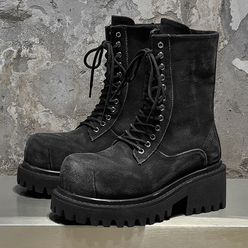 High Quality Retro Denim High  - Men'S Shoes Increase Height のレビューと価格