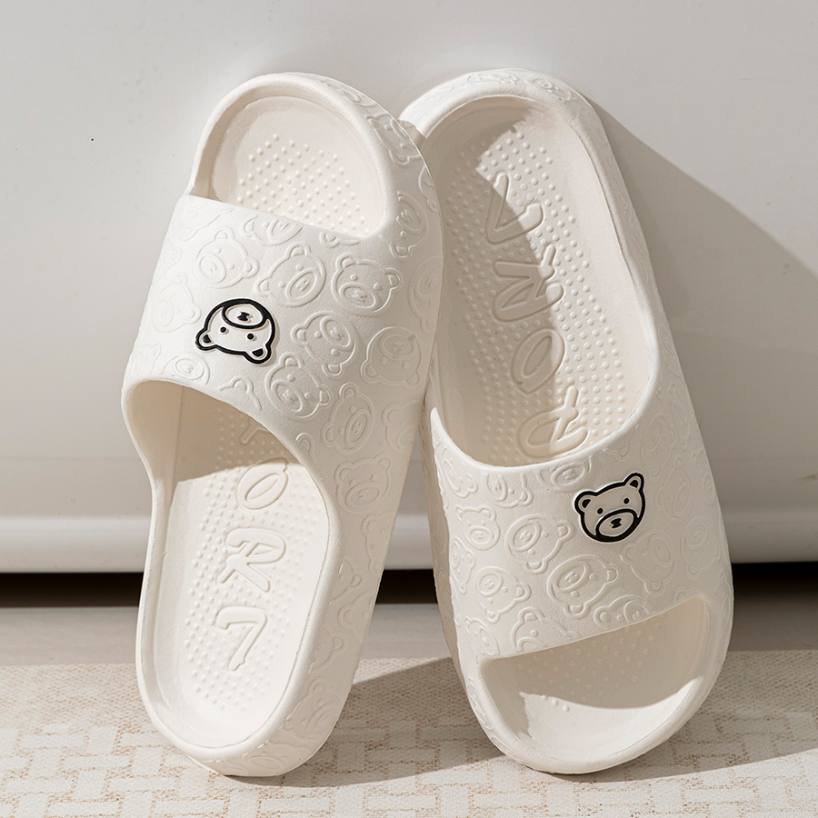 Printting Cute Bear Women Slip - Men'S Shoes For Summer のレビューと価格