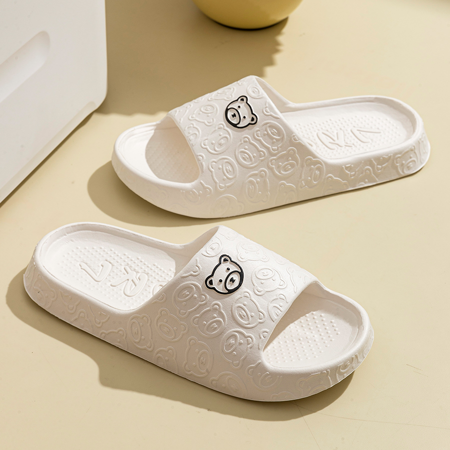 Printting Cute Bear Women Slip - Men'S Shoes For Summer のレビューと価格