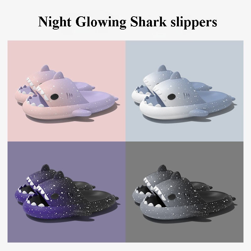 Cute Cartoon Shark Slippers Fo - Men'S Shoes For Summer のレビューと価格