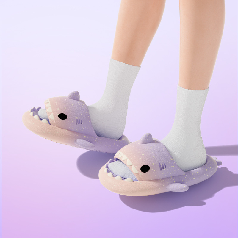 Cute Cartoon Shark Slippers Fo - Men'S Shoes For Summer のレビューと価格