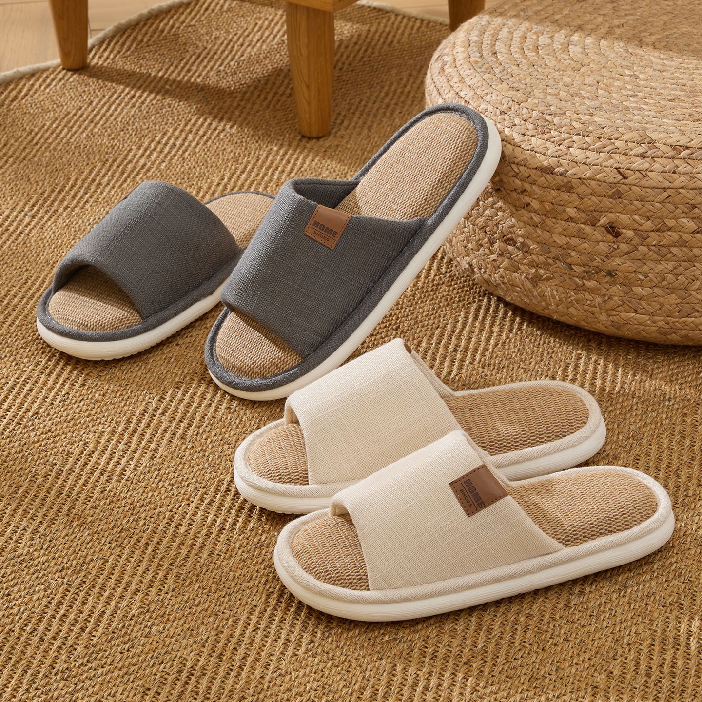 New Linen Women Slippers Comfo - Men'S Shoes For Summer のレビューと価格