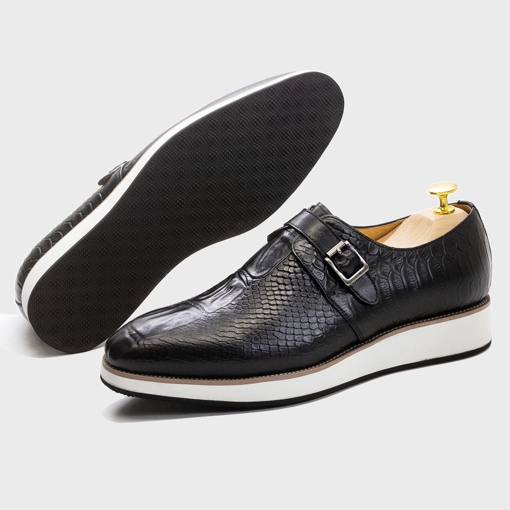 Mens Casual Shoes Genuine Leat - Monk Strap Shoe のレビューと価格