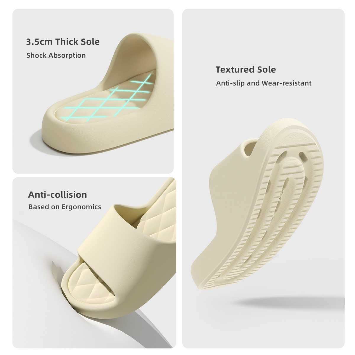 Women Summer Slippers 3.5cm Th - Men'S Shoes For Summer のレビューと価格