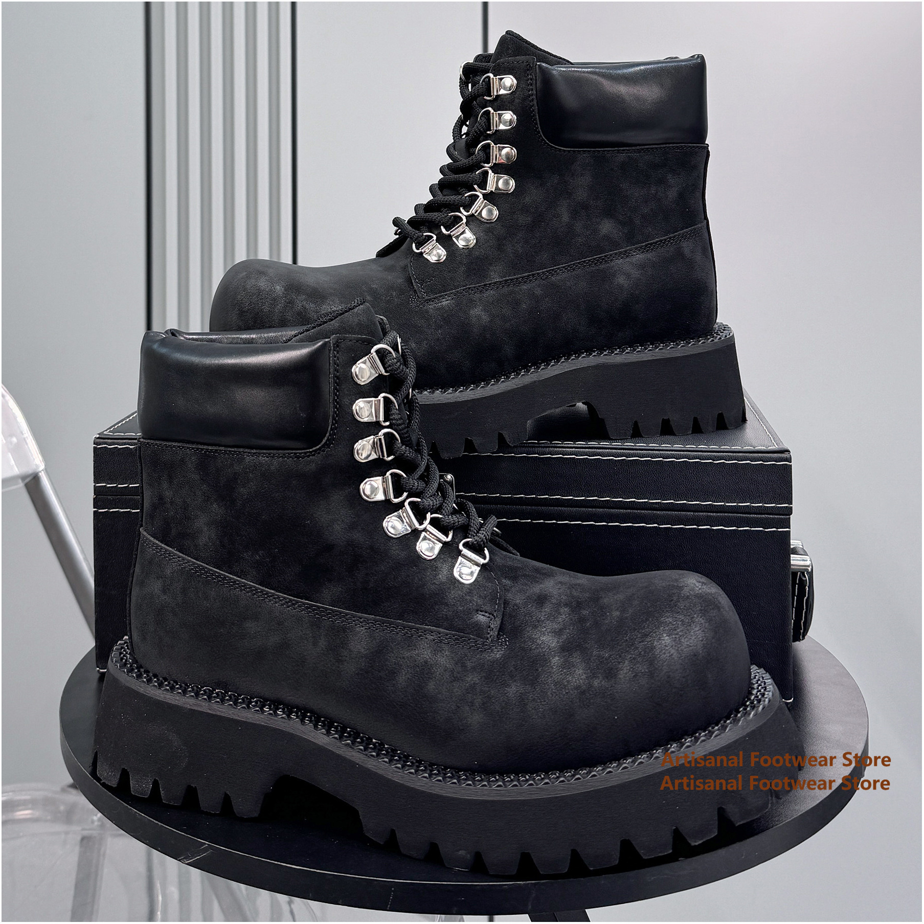 Thick-Soled High Top Men's Boo - Men'S Shoes Increase Height のレビューと価格