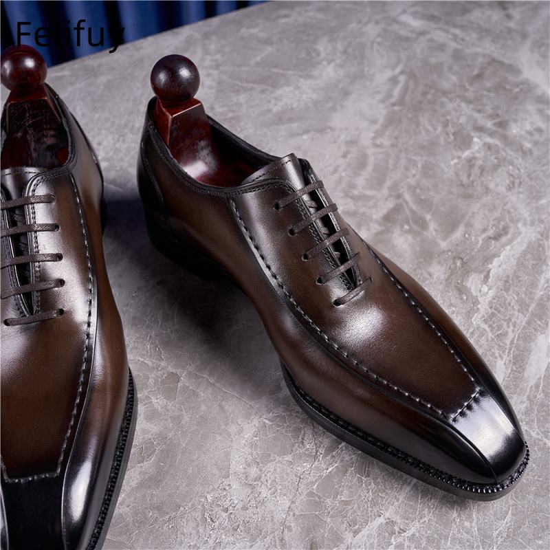 Retro Mens Genuine Leather Oxf - Monk Strap Shoe のレビューと価格