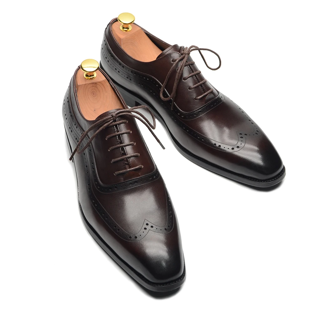 Luxury Mens Wingtip Oxford Dre - Monk Strap Shoe のレビューと価格