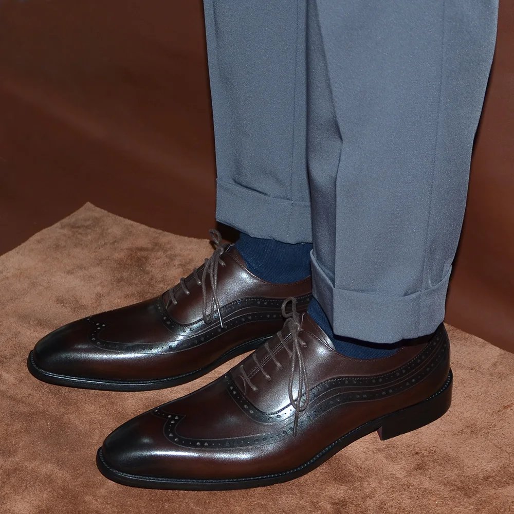 Luxury Mens Wingtip Oxford Dre - Monk Strap Shoe のレビューと価格