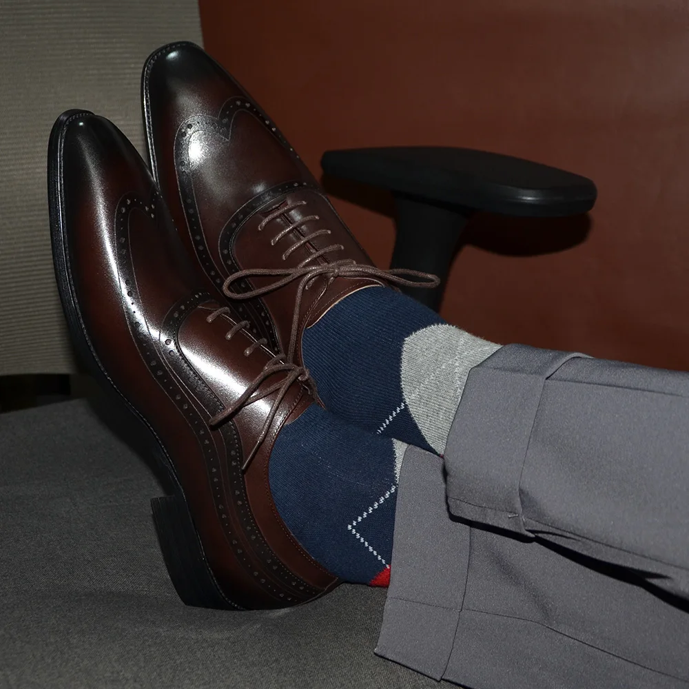 Luxury Mens Wingtip Oxford Dre - Monk Strap Shoe のレビューと価格