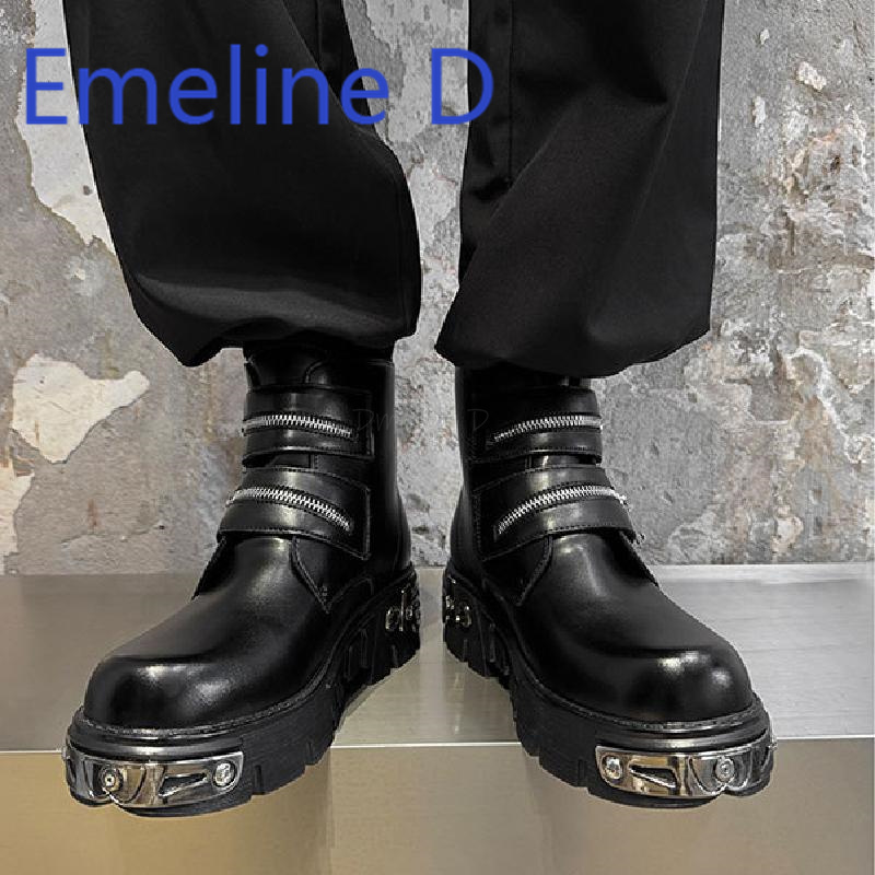 Dark Punk High Top Shoes Fashi - Men'S Shoes Increase Height のレビューと価格