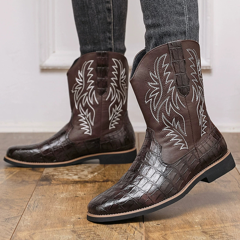 Men's Croc-Embossed Western Co - Men'S Shoes Crocs のレビューと価格