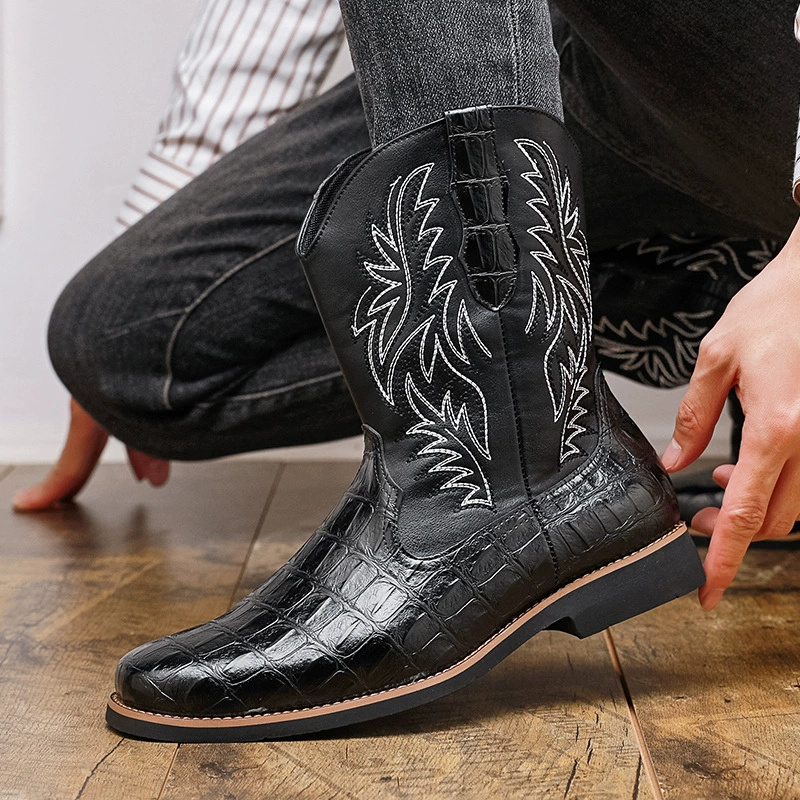 Men's Croc-Embossed Western Co - Men'S Shoes Crocs のレビューと価格