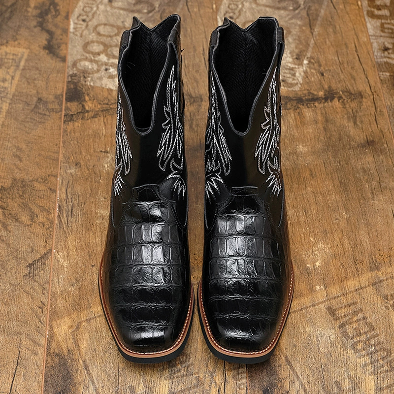 Men's Croc-Embossed Western Co - Men'S Shoes Crocs のレビューと価格