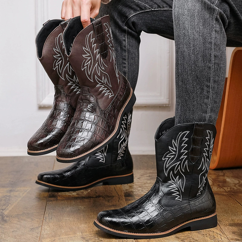 Men's Croc-Embossed Western Co - Men'S Shoes Crocs のレビューと価格