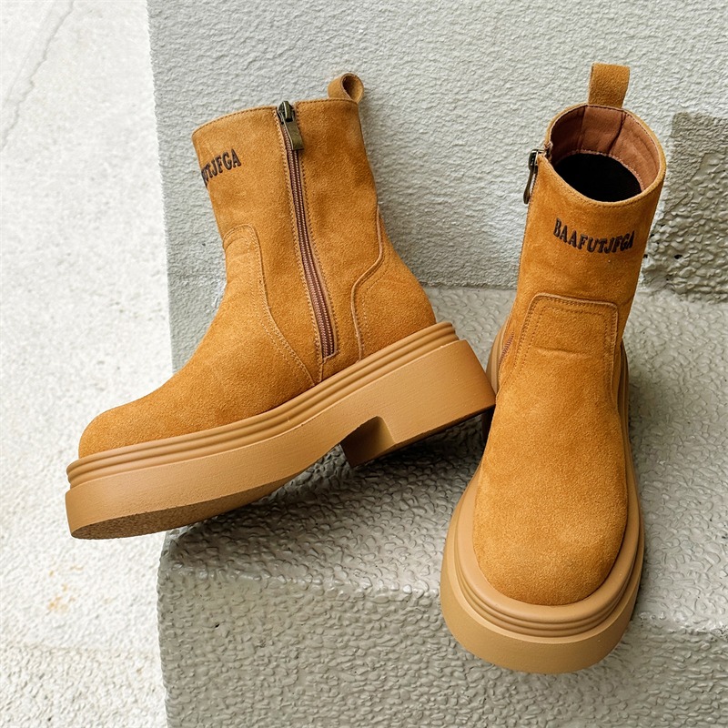 Winter Europe America Retro Th - Men'S Shoes Increase Height のレビューと価格