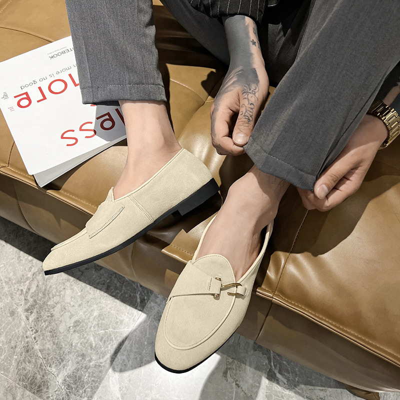 New Mens Trendy Pointed Suede  - Monk Strap Shoe のレビューと価格