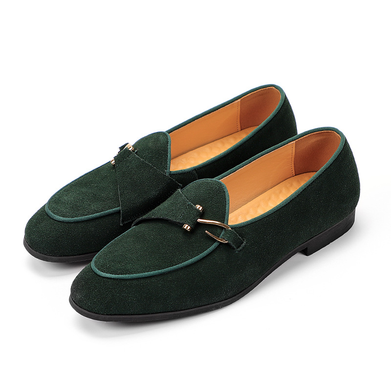 New Mens Trendy Pointed Suede  - Monk Strap Shoe のレビューと価格