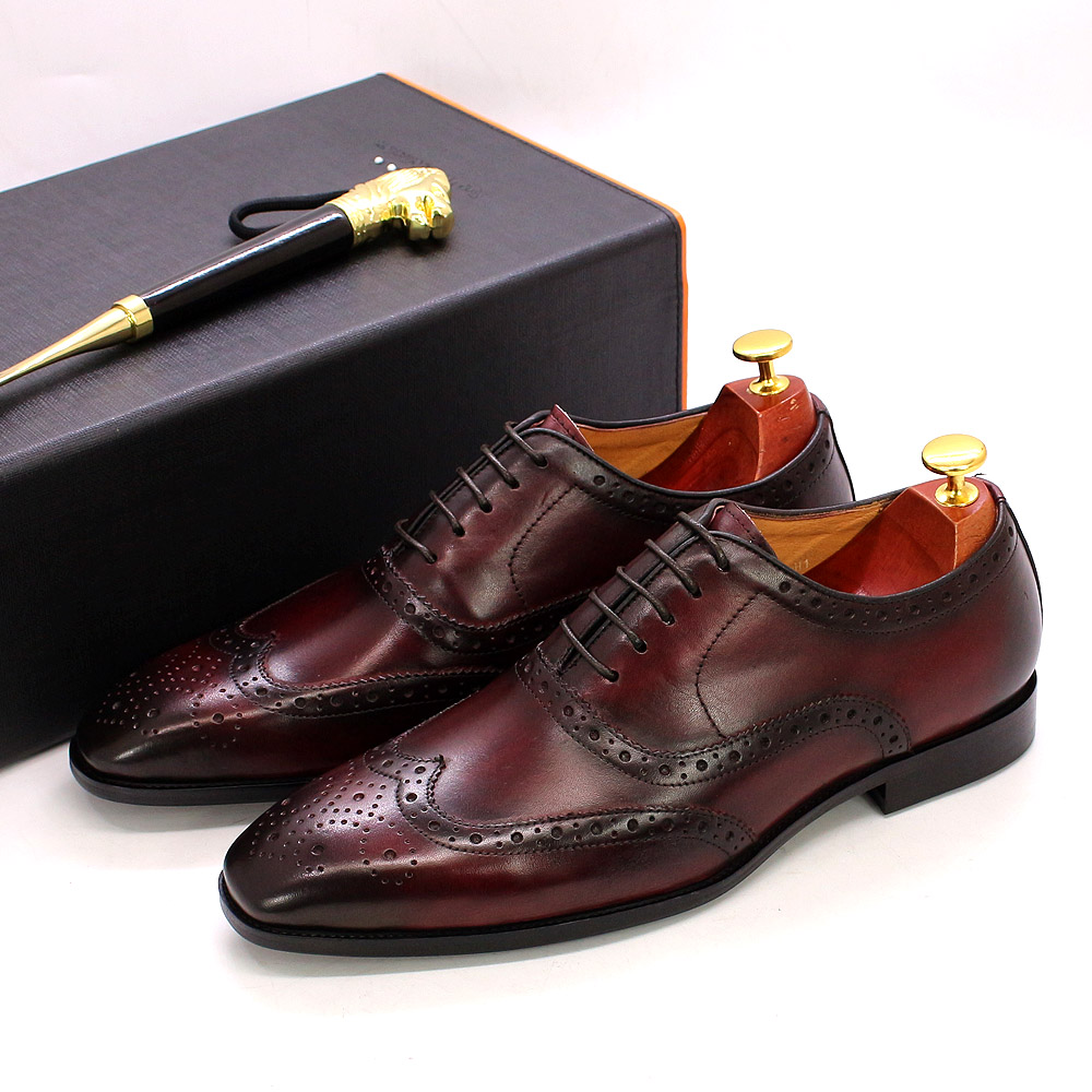 Size 7-12 Handmade Men's Wingt - Monk Strap Shoe のレビューと価格