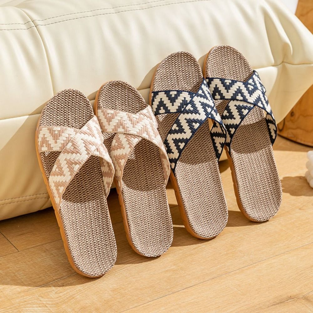 Fashion Ethnic Style Linen Cro - Men'S Shoes Slip On のレビューと価格