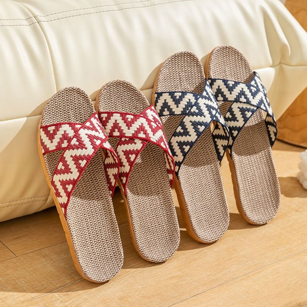 Fashion Ethnic Style Linen Cro - Men'S Shoes Slip On のレビューと価格