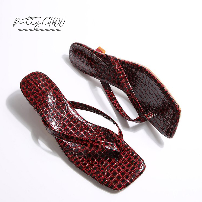 Crocodile Print Kitten Heel Fl - Men'S Shoes Slip On のレビューと価格